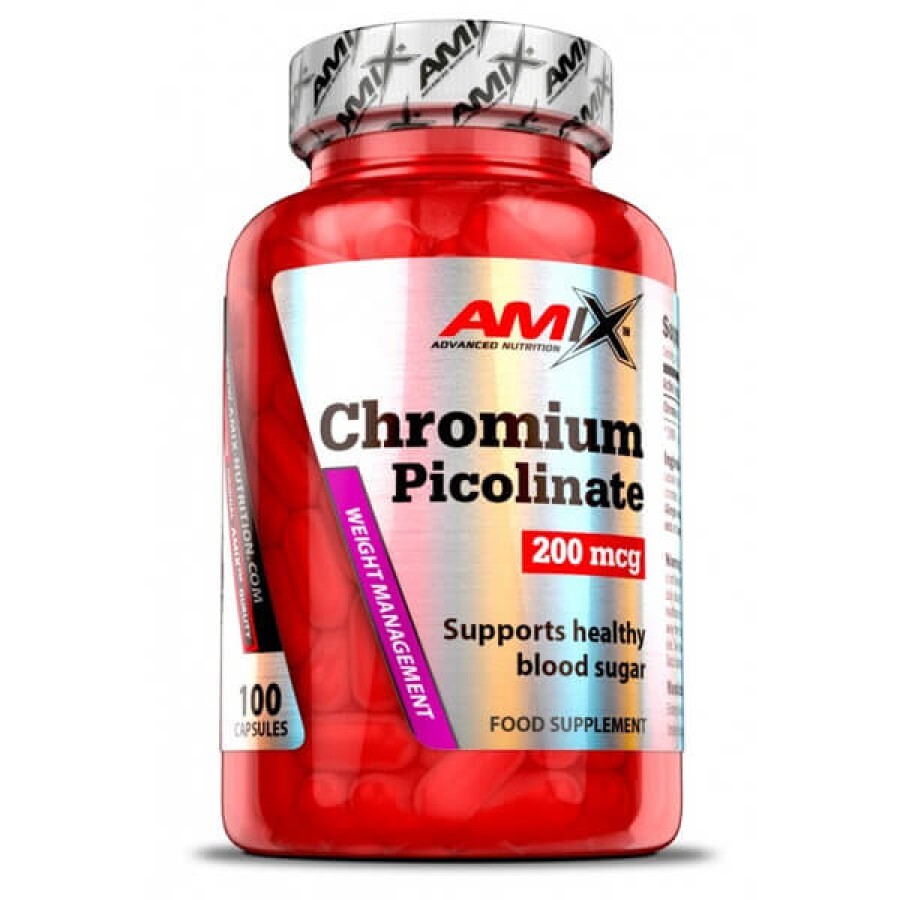 Хром Amix Chromium Picolinate 200 мг, 100 капсул: ціни та характеристики