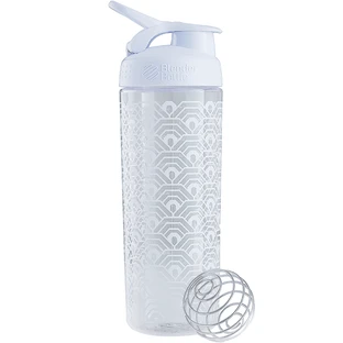 Шейкер BlenderBottle Sleek (Clamshell Patern) White/White c шариком, 820 мл