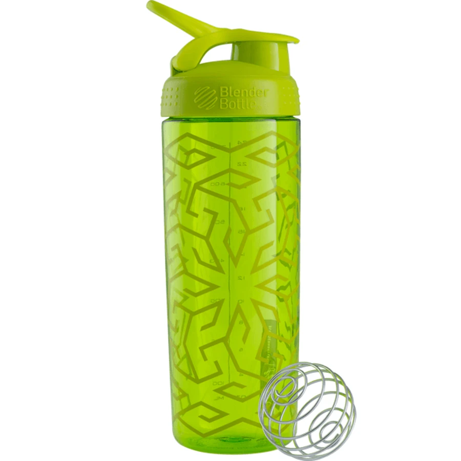 Шейкер BlenderBottle Sleek Green/Green з кулькою, 820 мл: ціни та характеристики