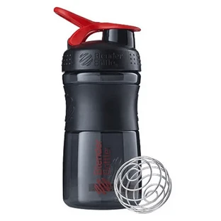 Шейкер BlenderBottle SportMixe Black/Redr з кулькою, 590 мл
