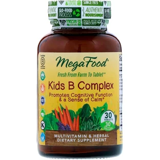 Дитячий В-комплекс, Kids B Complex, MegaFood, 30 таблеток