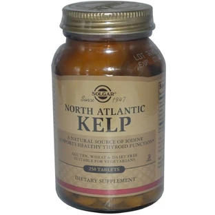 Ламінарія, Водорості Північноатлантичні, North Atlantic Kelp, Solgar, 250 таблеток