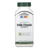 Расторопша, Стандартизированный экстракт, Standardized Milk Thistle Extract, 21st Century, 200 вегетарианских капсул