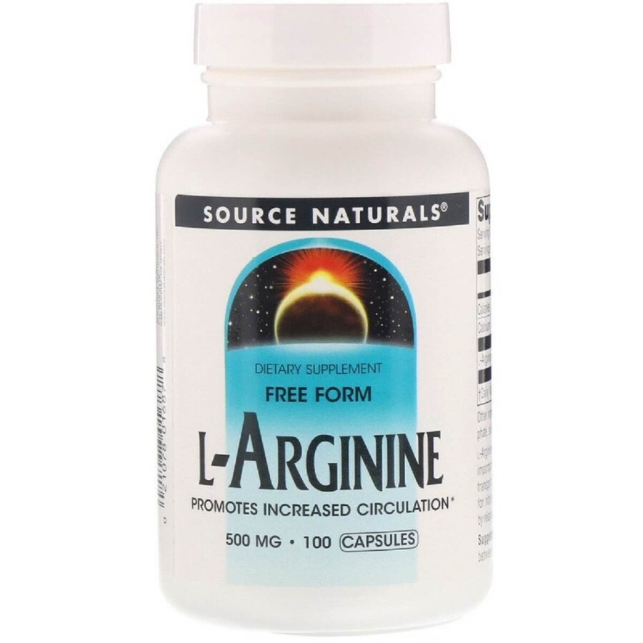 L-Аргінін 500мг, Source Naturals, 100 капсул: ціни та характеристики