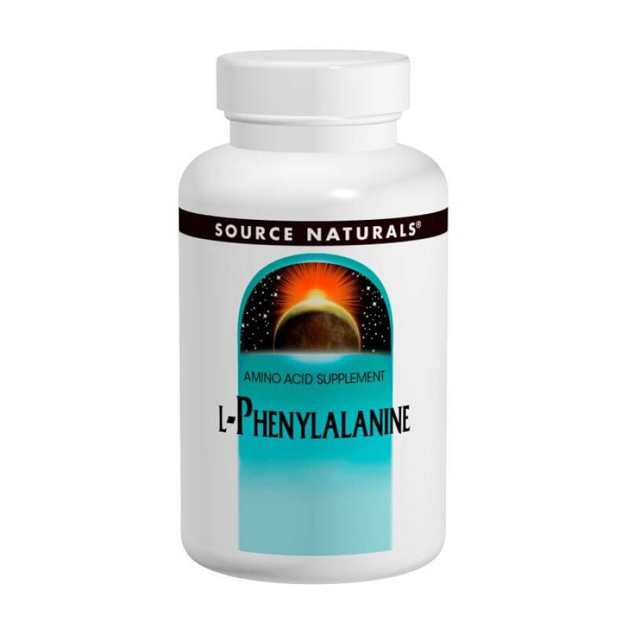 L-Фенілаланін 500мг, Source Naturals, 100 таблеток: ціни та характеристики