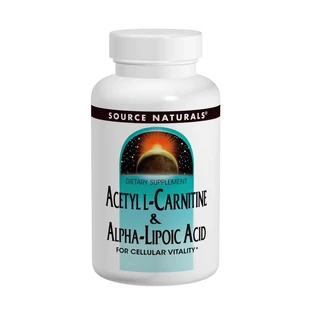 Ацетил-L-Карнитин и Альфа-Липоева Кислота 650мг, Source Naturals, 60 таблеток