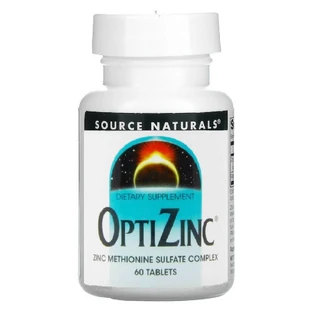 ОптіЦинк, 30 мг, OptiZinc, Source Naturals, 60 таблеток
