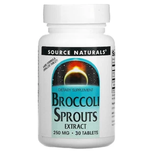 Екстракт Брокколі, 250 мг, Broccoli Sprouts, Source Naturals, 30 таблеток