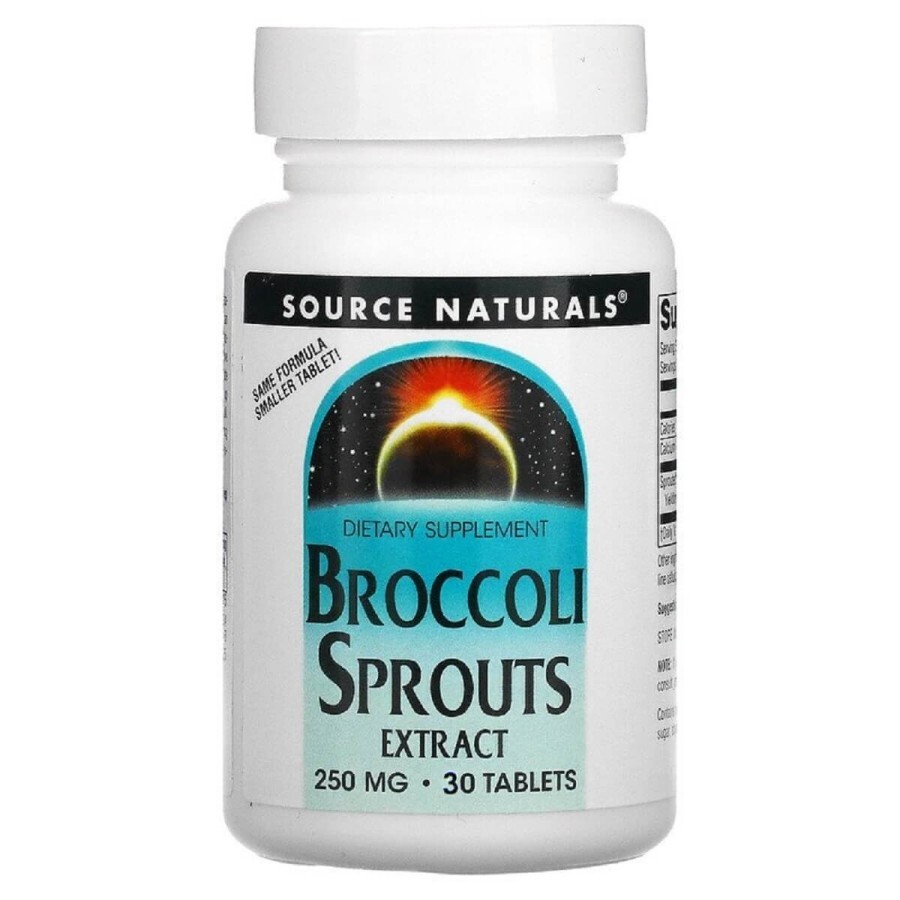 Екстракт Брокколі, 250 мг, Broccoli Sprouts, Source Naturals, 30 таблеток: ціни та характеристики