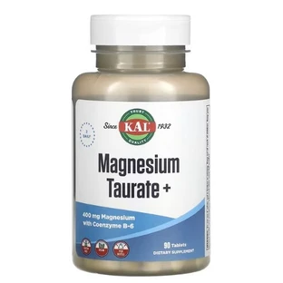 Таурат Магнію, Magnesium Taurate +, KAL, 400 мг, 90 таблеток
