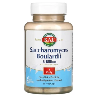 Сахаромицеты Буларди, 8 миллиардов КОЕ, Saccharomyces Boulardii, 8 Billion, KAL, 60 вегетарианских капсул