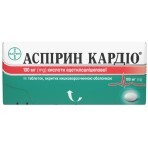 Аспірин Кардіо табл. в/о кишково-розч. 100 мг блістер, №98: ціни та характеристики