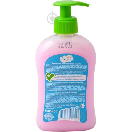 Мыло жидкое A-sens kids Клубника детское, 300мл: цены и характеристики