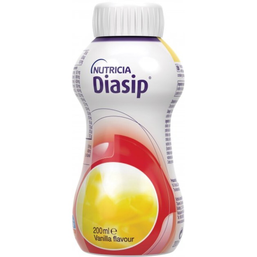 Энтеральное питание Nutricia Diasip Vanilla flavour со вкусом ванили 200 мл: цены и характеристики