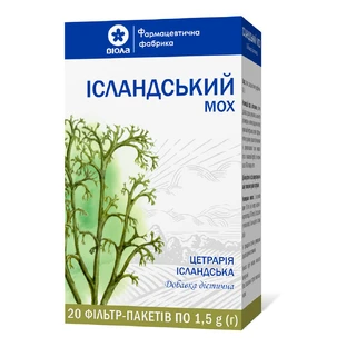 Ісландський мох фільтр-пакет 1,5 г №20
