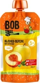 Пюре фруктовое Bob Snail Яблоко-Персик для детей от 5 месяцев гомогенизированное 250 г