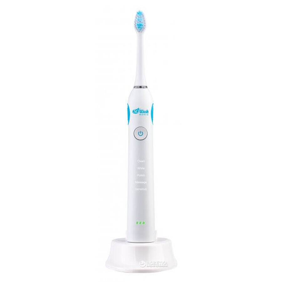 Електрична зубна щітка SOWASH Sonicare + 4 насадки в комплекті: ціни та характеристики