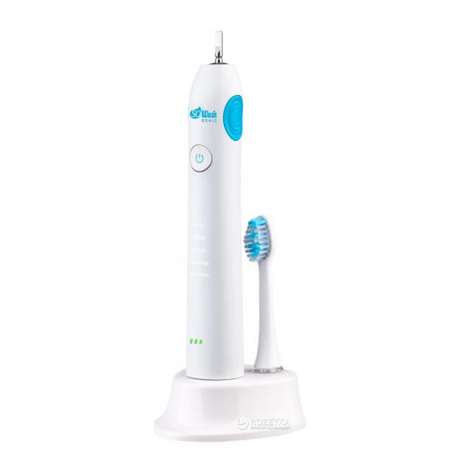 Електрична зубна щітка SOWASH Sonicare + 4 насадки в комплекті: ціни та характеристики