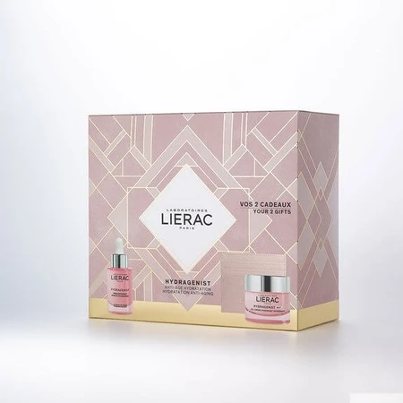 LIERAC Набір подарунковий Гідраженіст сироватка та гель-крем (сироватка 30мл + гель-крем 50мл + аксесуар для карток): цены и характеристики