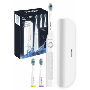 PECHAM Электрическая зубная щетка ProWhite + 4 насадки в комплекте