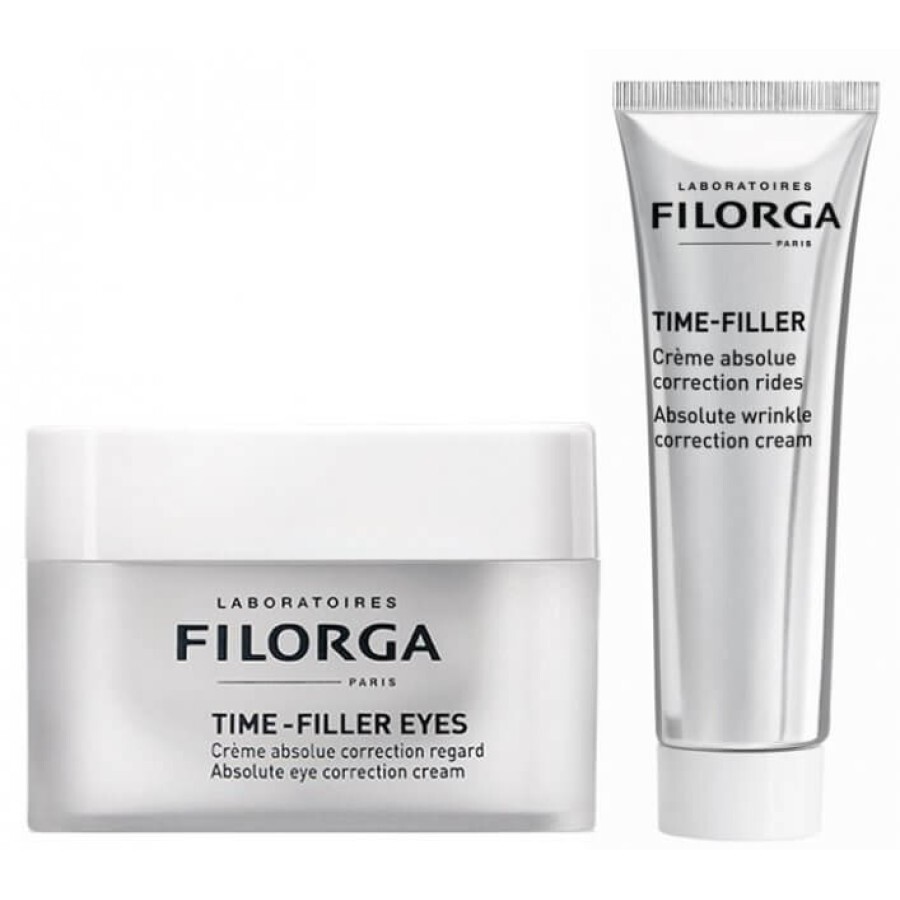 Набір Filorga Тайм-філер для контуру очей 15 мл + Тайм-філер крем проти зморщок 30 мл: ціни та характеристики