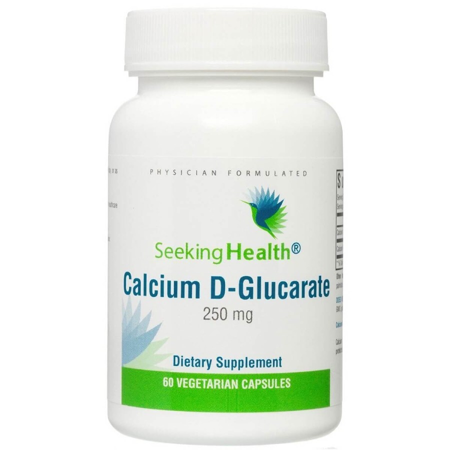 D-глюкарат кальция, 250 мг, Calcium D-Glucarate, Seeking Health, 60 вегетарианских капсул: цены и характеристики
