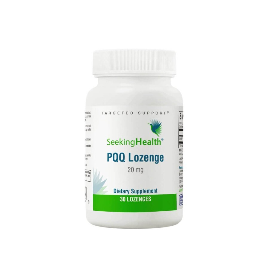 Пірролохінолінхінон PQQ, 20 мг, PQQ Lozenge, Seeking Health, 30 льодяників: ціни та характеристики