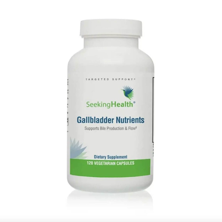 Поживні речовини для жовчного міхура, Gallbladder Nutrients, Supports Bile Production & Flow, Seeking Health, 120 вегетаріанських капсул: ціни та характеристики