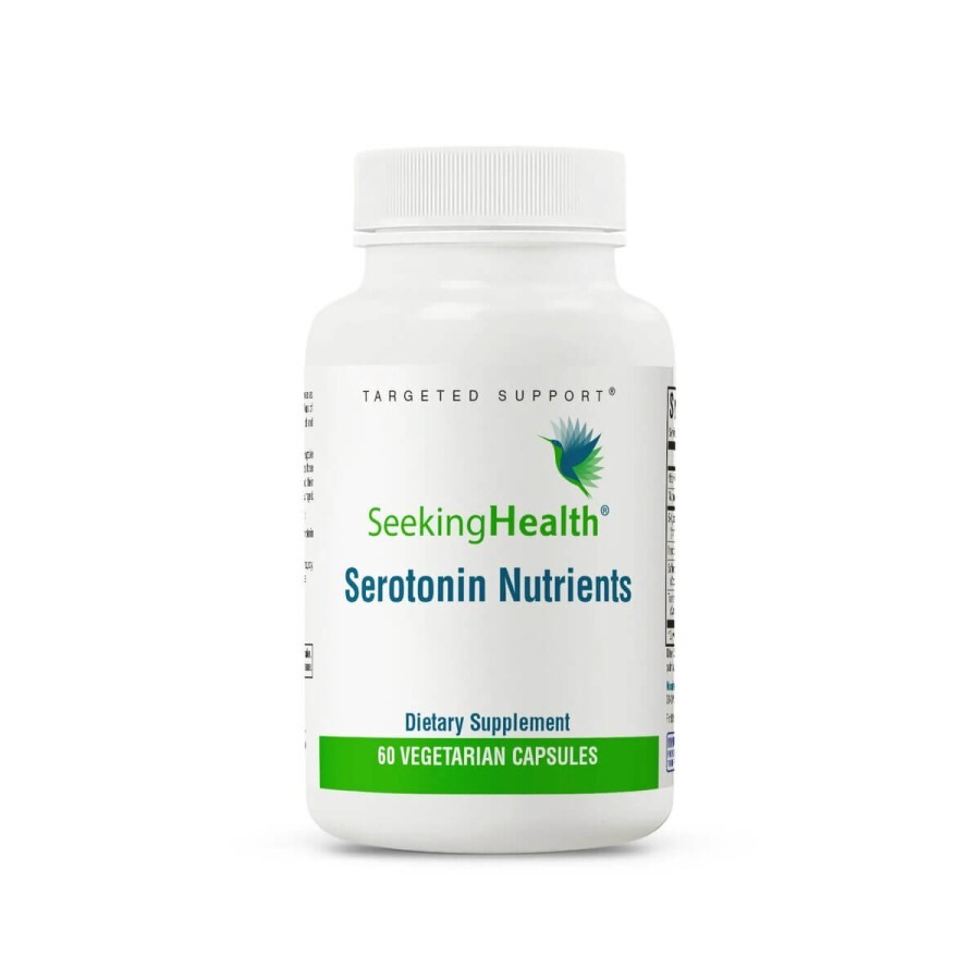 Повышение Серотонина, Serotonin Nutrients, Seeking Health, 60 вегетарианских капсул: цены и характеристики