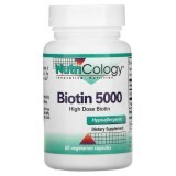 Биотин 5000 мкг, Biotin 5000, Nutricology, 60 вегетарианских капсул