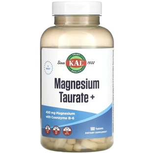 Таурат Магнію 400 мг, Magnesium Taurate+, KAL, 180 таблеток