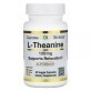 L-Теанин, 100 мг, L-Theanine, Supports Relaxation, California Gold Nutrition, 30 вегетарианских капсул