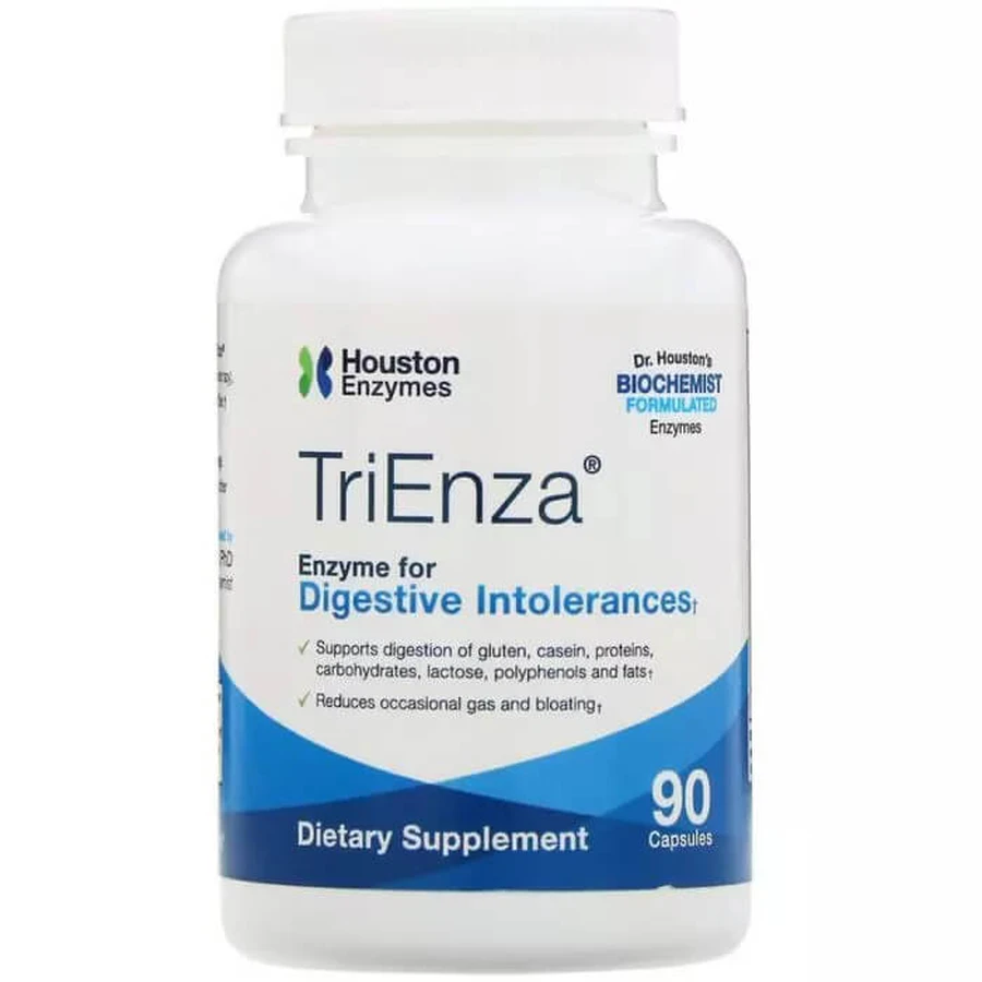 Травні Ферменти TriEnza, Houston Enzymes, 90 жувальних таблеток: ціни та характеристики