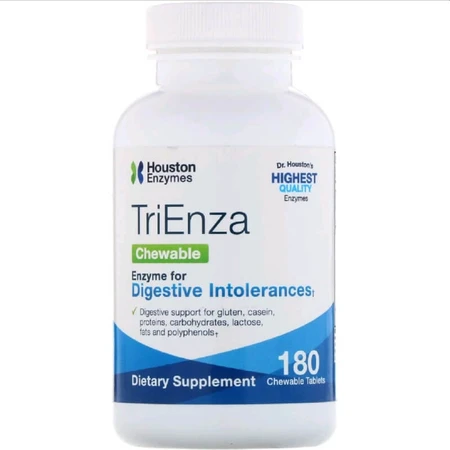 Травні Ферменти TriEnza, Houston Enzymes, 180 жувальних таблеток: ціни та характеристики