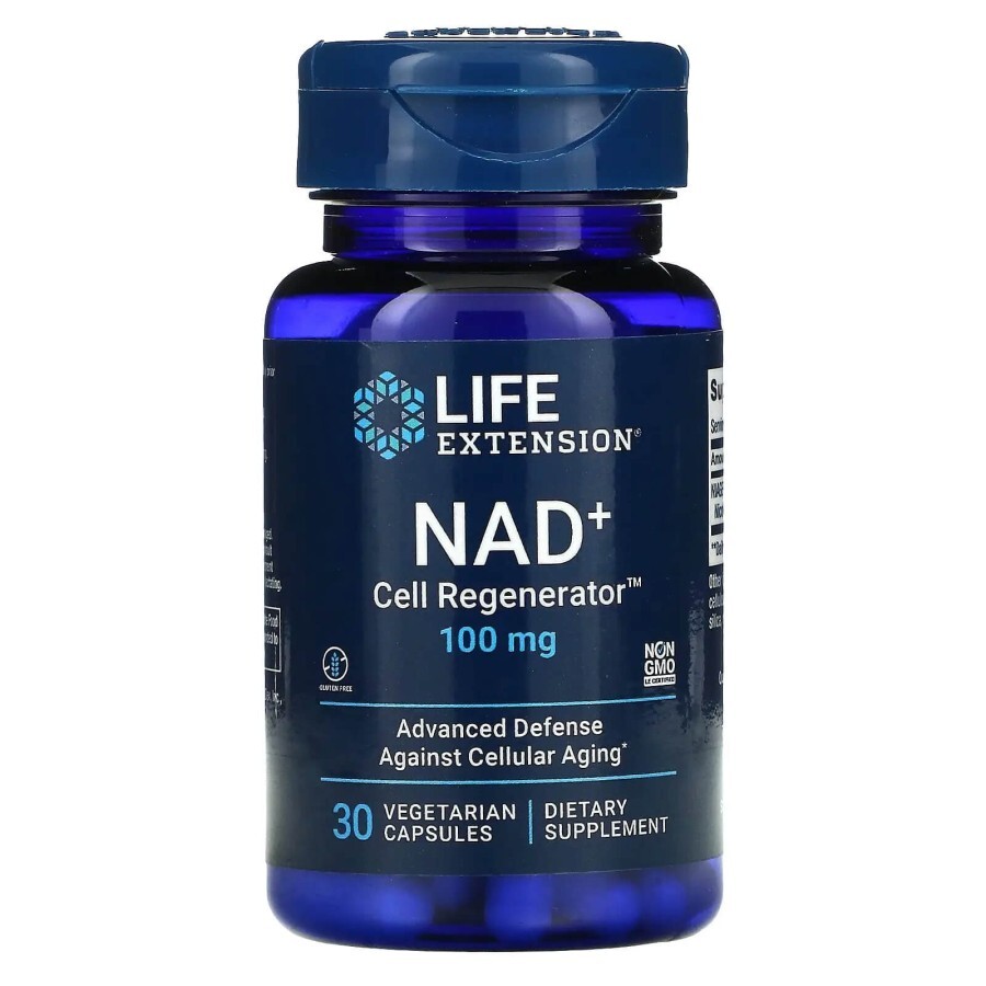 Регенератор клітин NAD+ 100 мг, NAD+ Cell Regenerator, Life Extension, 30 вегетаріанських капсул: ціни та характеристики
