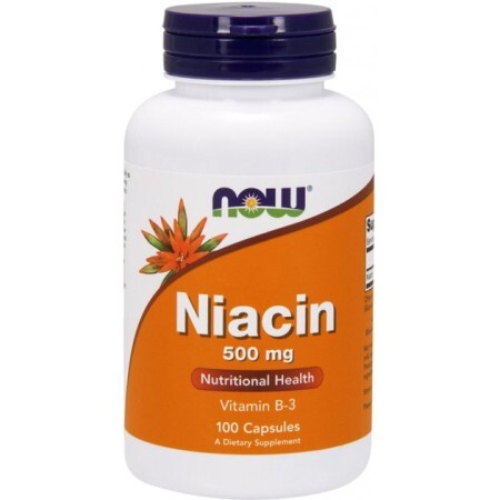 Вітаміни Now Foods Ніацин (В3) 500 мг 100 капсул