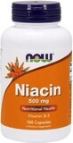 Витамины Now Foods Ниацин (В3) 500 мг 100 капсул