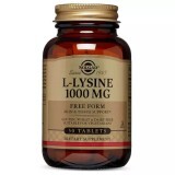 Лизин 1000 мг, L-Lysine, Solgar, 50 таблеток