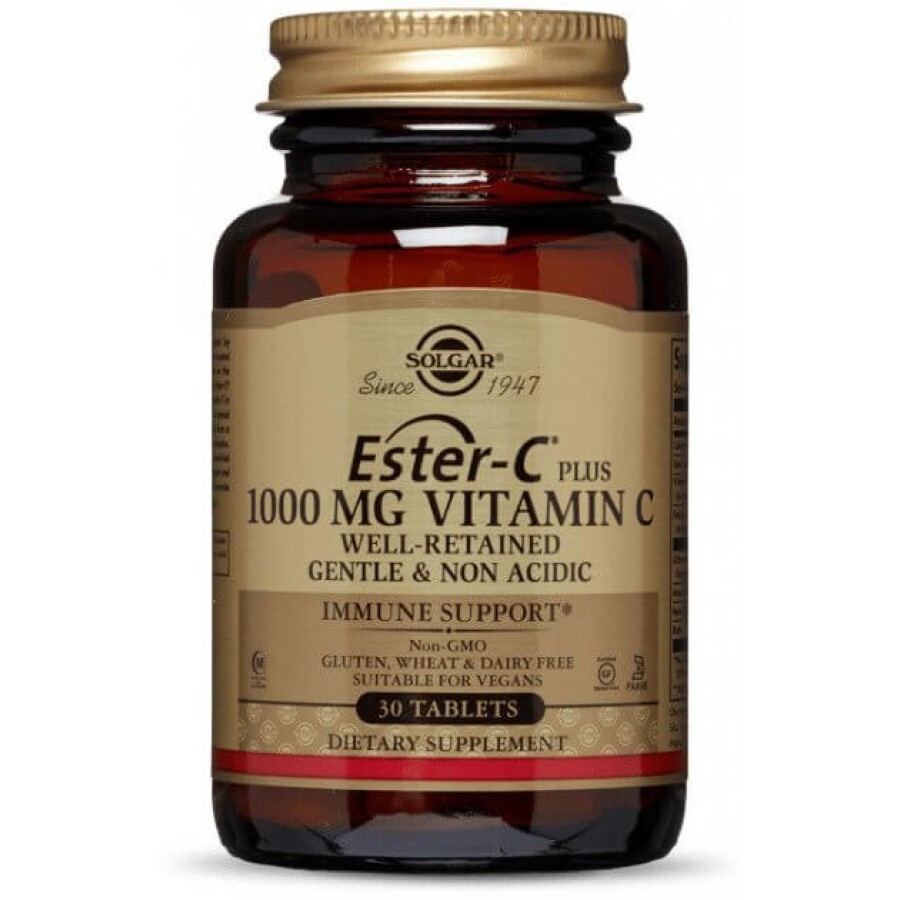 Естер-С плюс, Ester-C Plus, Solgar, вітамін C, 1000 мг, 50 капсул: ціни та характеристики