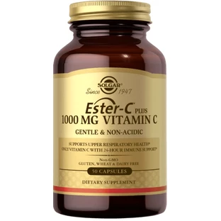 Естер-С плюс, Ester-C Plus, Solgar, вітамін C, 1000 мг, 50 капсул