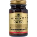Вітамін B2 (рибофлавін), Vitamin B2 (Riboflavin), 100 мг, Solgar, 100 вегетаріанських капсул