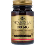 Витамин B2 (рибофлавин), Vitamin B2 (Riboflavin), 100 мг, Solgar, 100 вегетарианских капсул: цены и характеристики