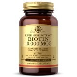 Біотин (В7) 10 000 мкг, Biotin, Solgar, 120 вегетаріанських капсул