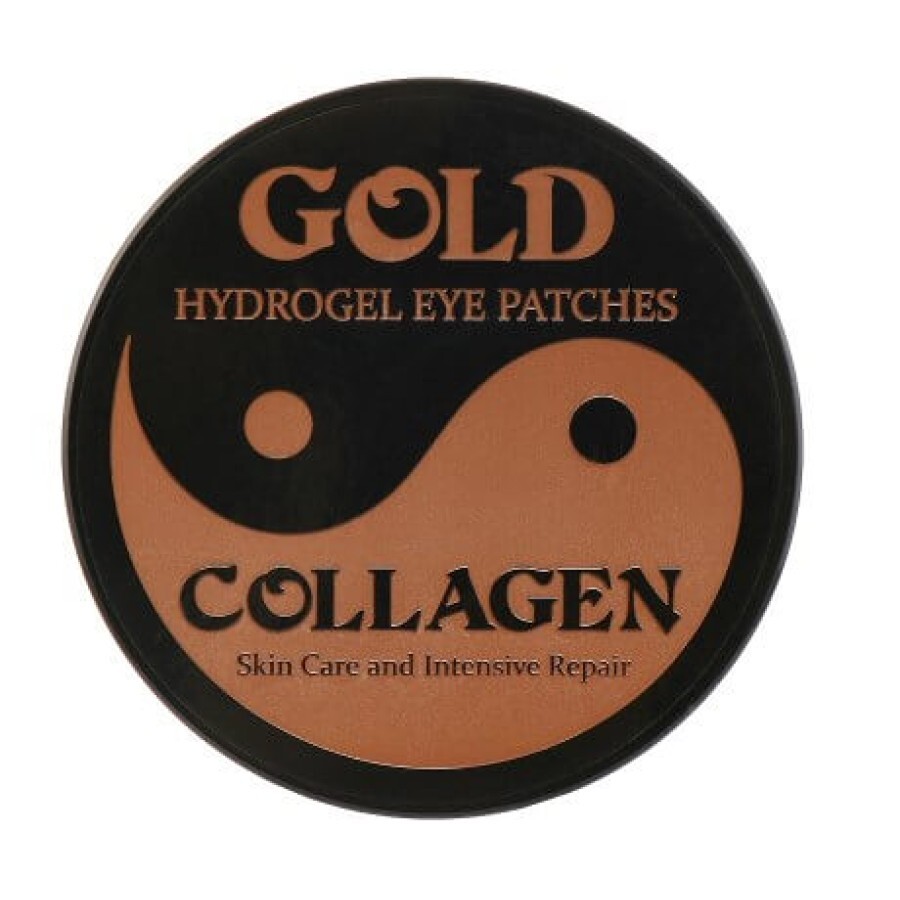 Патчи под глаза Hebei Gold Hydrogel Eye Patches Collagen гидрогелевые с коллагеном и биозолотом, 60 шт.: цены и характеристики