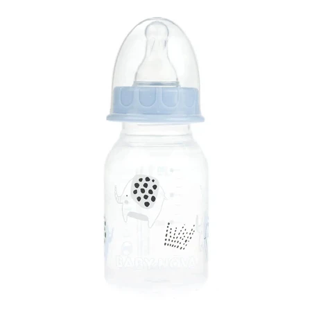 Бутылочка пластиковая Baby-Nova "Декор", 120 мл для мальчиков: цены и характеристики