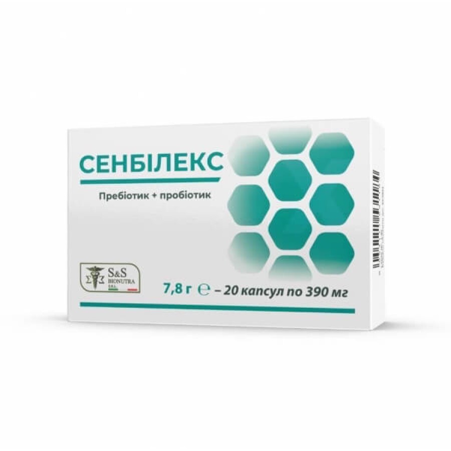 Сенбілекс капсули по 390 мг №20: ціни та характеристики