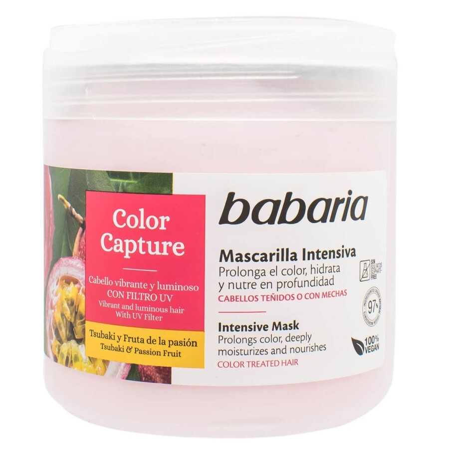 Маска для волос BABARIA интенсивная для сохранения цвета 400 мл: цены и характеристики