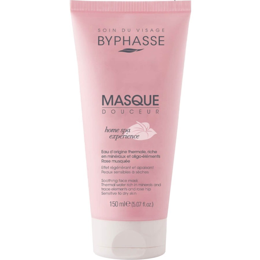 Маска для обличчя BYPHASSE Home Spa Experience заспокійлива для чутливої та сухої шкіри 150 мл: ціни та характеристики
