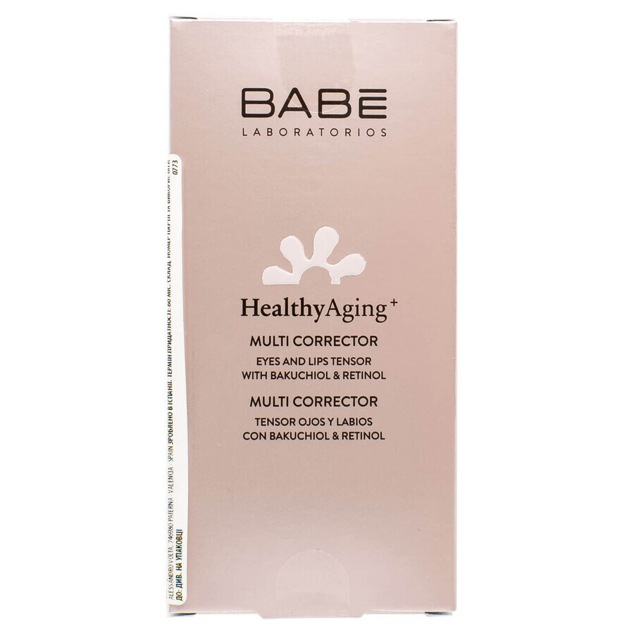 Мультикоректор BABE Laboratorios Healthy Aging з антивіковим ефектом для шкіри навколо очей і губ 15 мл: ціни та характеристики