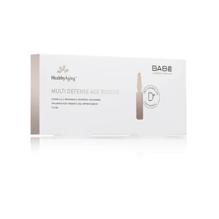 Сироватка для обличчя BABE Laboratorios Healthy Aging Мультизахисні ампули Вітамінний концентрат з ефектом омолодження 7х2 мл